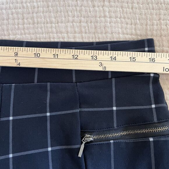 Lark + Grey Checkered Bootcut Pants Women Large Pull On Career Office Workwear - Picture 10 of 12